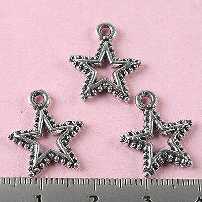 12pcs Tibetan silver pentagram pendants H0154