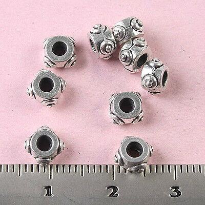 40pcs Tibetan silver studded columniform spacer h1552
