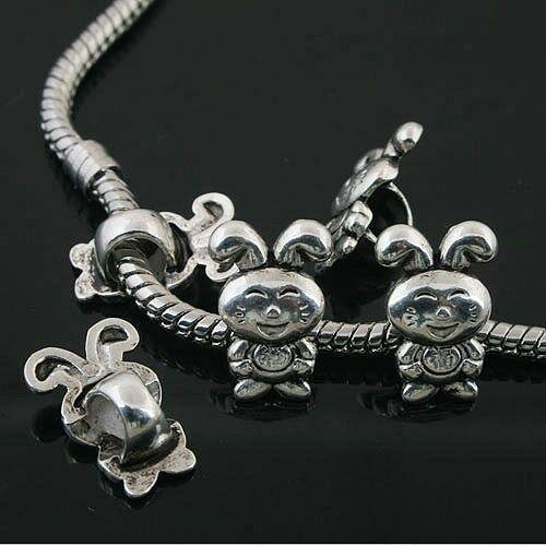 10pcs Tibetan Silver rabbit spacer Beads Fit European Bracelet l0031