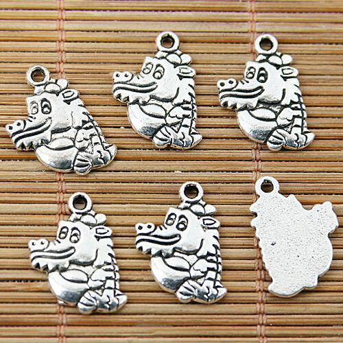 16pcs Tibetan silver lovely dragon charms EF1689