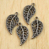 Crafted hollow nice leaf design charms in 6-colors for jewery making