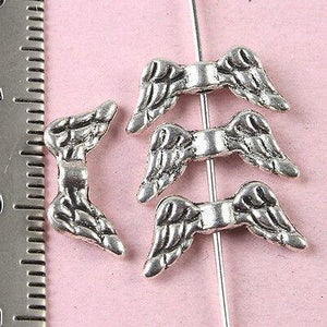 40Pcs Tibetan silver dove's wings charms h1619