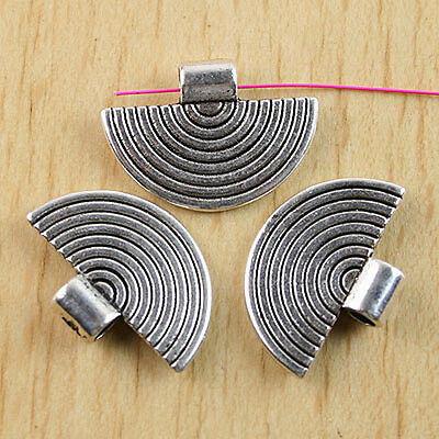 10Pcs Tibetan silver Semicircle charm Findings h0294