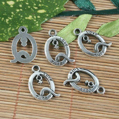 10pcs tibetan  silver color letter Q design pendant G1193