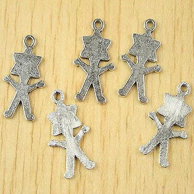 25pcs Tibetan silver human portrait charms h2610