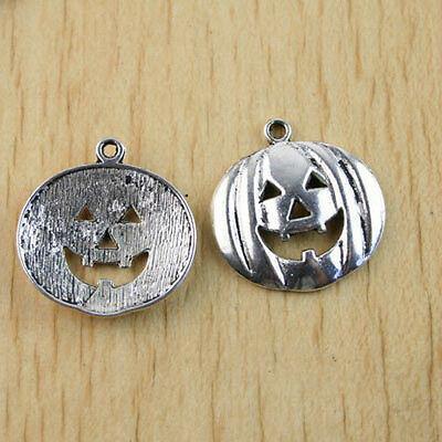 12Pcs Tibetan silver smiled face  pumpkin charms h1127