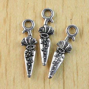 30pcs Tibetan silver big umbrella Charms h0988