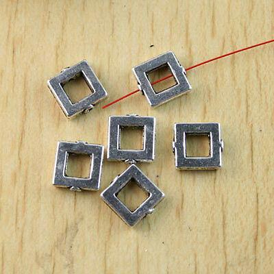 24Pcs Tibetan silver cuboid frame spacer beads H1194