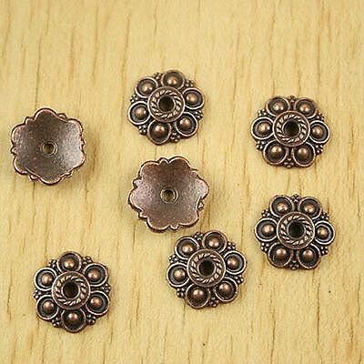 26pcs copper-tone  flower charms findings h1380