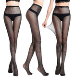 Sexy Jacquard/fishing Mesh Hollow Slim Pantyhose Socks Stockings open-crotched
