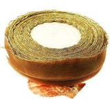 1roll 50 Yards gold-edge Sheer Organza Ribbon,20mm Wide assorted free ship
