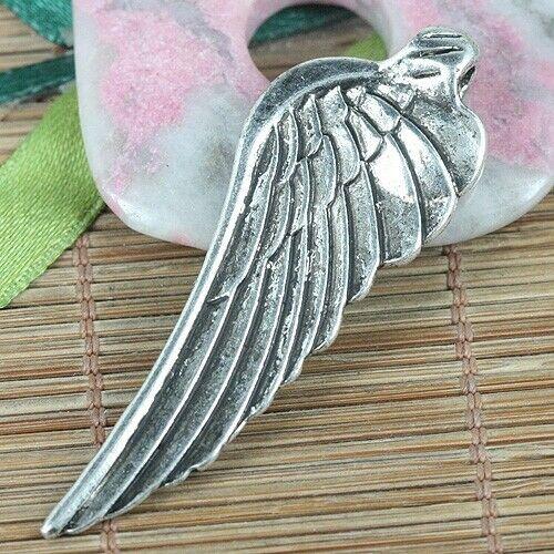 2pcs tibetan silver 55.4*19.3mm wing pendant EF0290