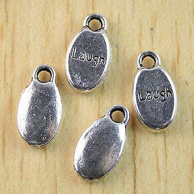 22Pcs Tibetan silver LAUGH solid charms H1023