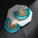 Fashion Bohemian Earrings Hook Tassel Fringe Boho Dangle Earrings Jewelry 1 Pair