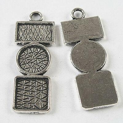 4pcs dark silver tone Photo/ Picture Frame charm h3823