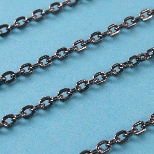 60 inch nickel tone fit necklace cross chains ED0091