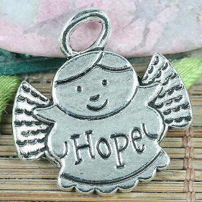 10pcs tibetan silver color Hope angel pendant EF0332