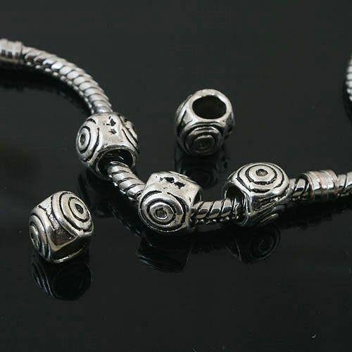 10pcs Tibetan Silver nice spacer Beads Fit European Bracelet L0106