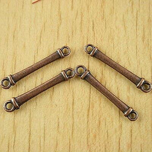 30pcs copper tone bar technics link connectors H1938
