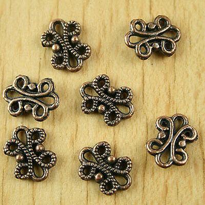 40pcs copper tone butterfly flower charms  H1910