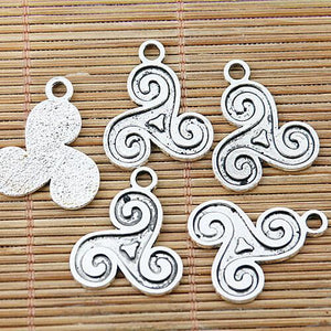 12pcs tibetan silver color symbol design charms  EF1288