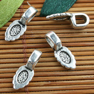 Alloy metal Tibetan Silver color  pattern charms 30pcs EF0121