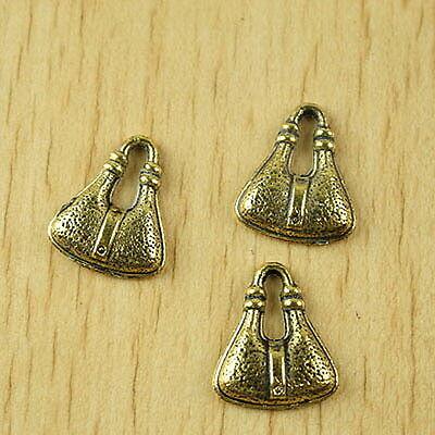 20pcs dark gold-tone handbag charms findings h2017