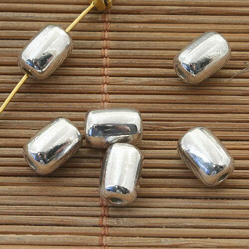 8pcs dark silver tone Cylindrical spacer beads h3905