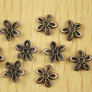 60pcs copper-tone plum flower charms findings h1378