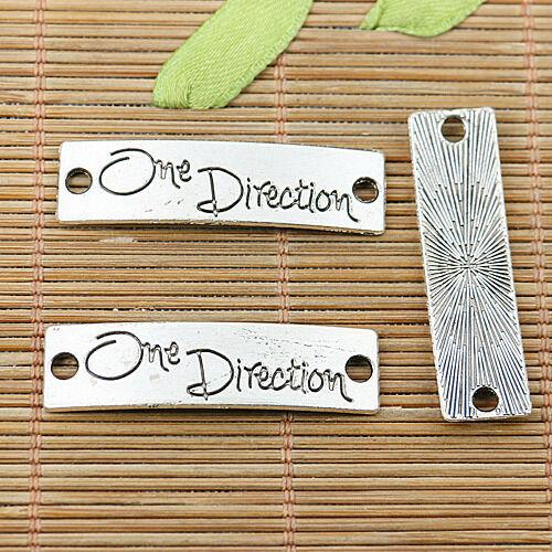 10pcs tibetan silver color One Direction bar connector EF2552
