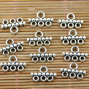 40PCS Tibetan silver 3 holes connectors EF1608