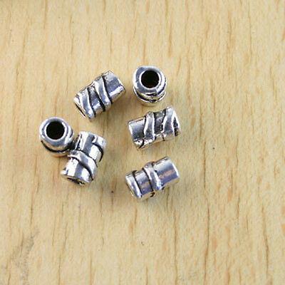 24pcs Tibetan Silver Round Tube Spacer beads  H1211