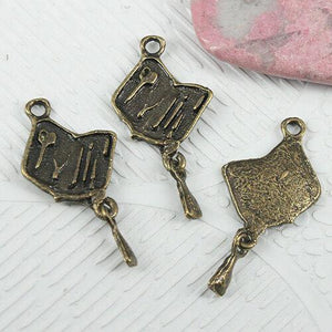 12pcs antiqued bronze color tool bag design charms EF0889