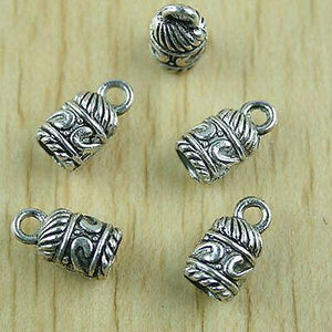10pcs Tibetan silver bell shape charm findings h1506