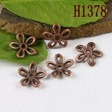 Pick 3-colors  crafted hollow flower bead cap findings  jewery making