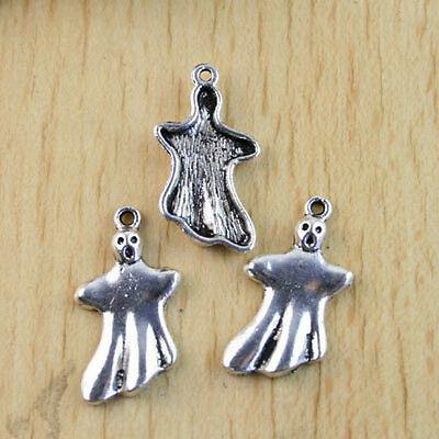 10pcs cute Tibetan silver ghost charms  H1261