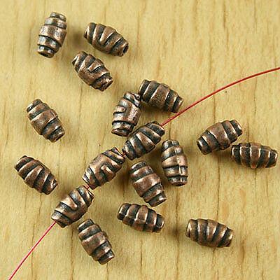 70pcs copper-tone oval spacer beads h1874