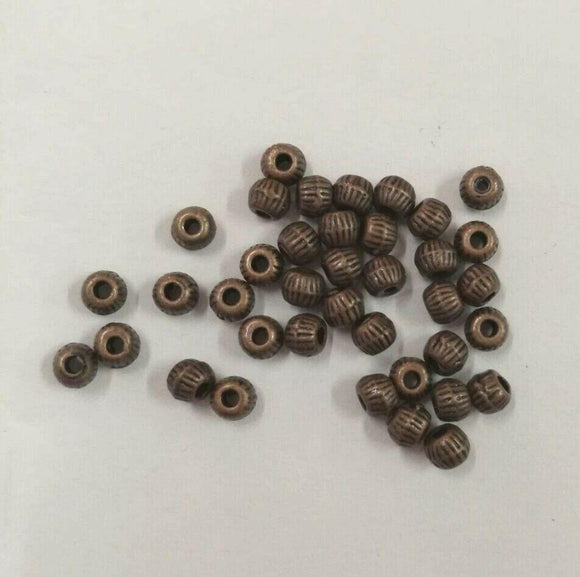 200pcs dark copper-tone little spacer beads h2144