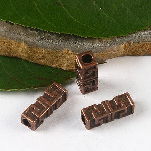 50pcs copper-tone cuboid spacer beads h2769