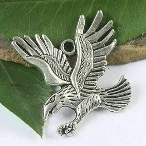 10pcs antiqued silver color Flying Eagle design charms 40x36mm H1756