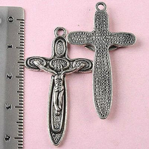 10pcs Tibetan silver cross lead to free charm h1413