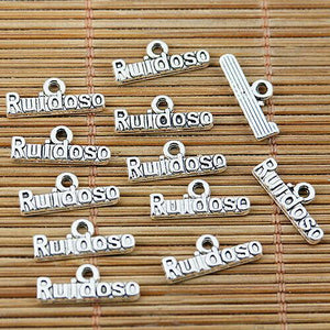 34pcs Tibetan silver ruidoso charms EF1622