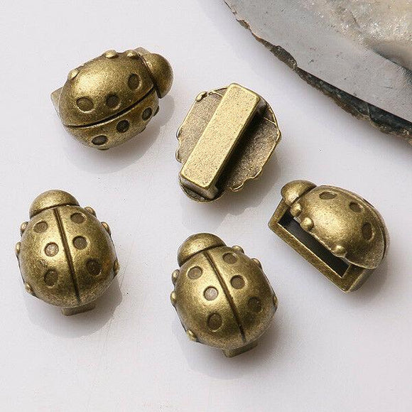 6pcs antiqued bronze color ladybird design  charms  EF3393