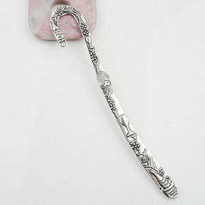 Tibetan Silver 2sided grape Harvest Celebration bookmark 2pcs EF0048