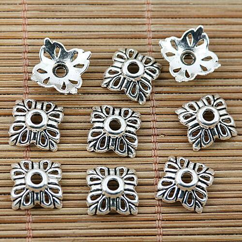 60pcs Tibetan silver flower bead caps EF1861