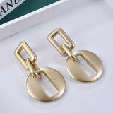 Fashion Jewelry Stud Earring geometric Dumb gold Earring Punk Earring