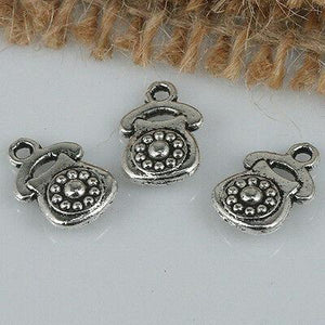 16pcs tibetan silver color 2sided Home Phone design charms H1447