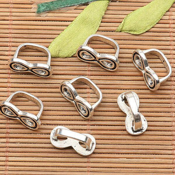14pcs tibetan silver color Swimming goggles design charms h0611
