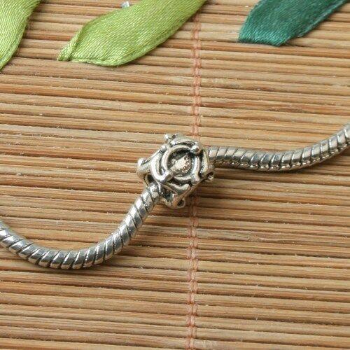 14pcs tibetan silver 4sided pattern spacer beads L0145