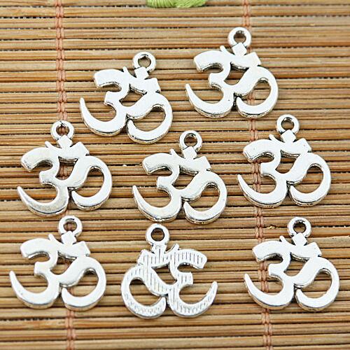 82pcs Tibetan silver budda sign charms EF1862